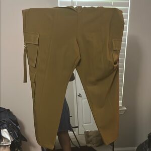 Fashion Nova Tan Cargo Pants Relaxed Fit